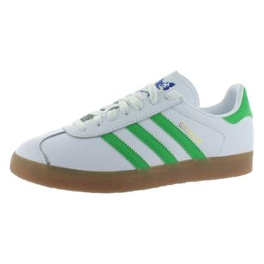 Imagem de adidas Gazelle Tênis masculino, Branco nuvem, geleca semi solar/chiclete, 36