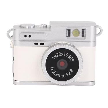 Imagem de Zopsc Câmera de Chaveiro de 20mp 1080p, Mini Câmera Digital Com Tela de 0,96in e Luz LED para Ciclismo, Escalada, Compartilhamento do Tipo C, Gravador de Vídeo (WHITE)