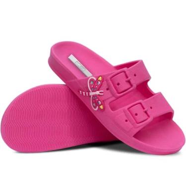 Imagem de Chinelo Infantil Feminino Sandália Papete Moda Slide 12.61 (Rosa Pink, BR, Criança de 4 a 8 anos, Numérico, 30)