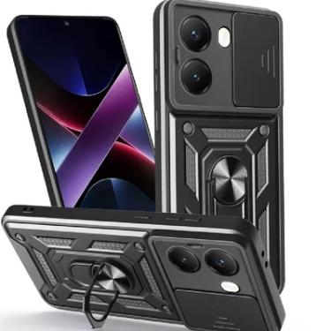 Imagem de Capa Capinha Armadura C/ Proteção Da Camera Suporte Anel 360 P/ Xiaomi Poco X7 Pro