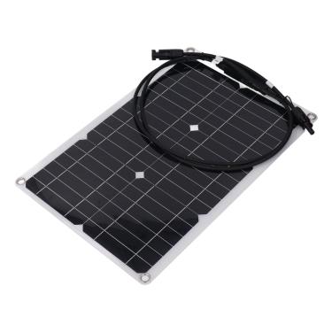 Imagem de Taruor Painel solar flexível 20 W 18 V monocristalino para a rede de corridas para acampar fora da rede com suporte controlador 300 W
