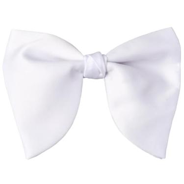 Imagem de SOFPLATE Gravata borboleta ajustável para noivo gravata borboleta branca pré-velha gravata borboleta imitação cetim seda poliéster macio macio terno decorativo laço para festa de casamento noivo