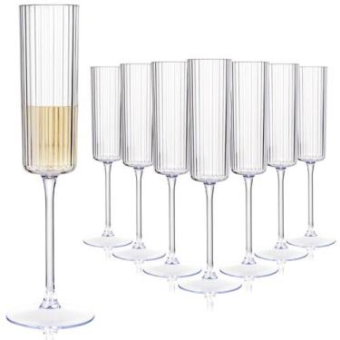 Imagem de Taças de champanhe Joyido Clear Plastic 180 ml (pacote com 36)