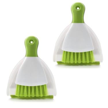 Imagem de Escova de vassoura de lixo Conjunto de pá de lixo para limpeza domésti