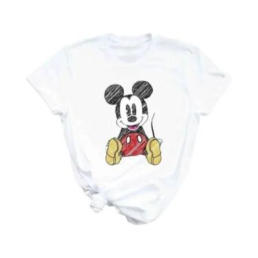 Imagem de Camiseta Kawaii De Mickey, Minnie E Pato Donald Da Disney, Estilo Hara