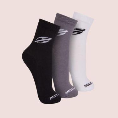 Imagem de Kit 3 Pares De Meias Cano Médio Masculina Mormaii Em Algodão Cotton, M