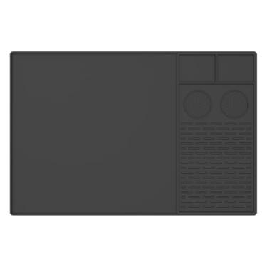 Imagem de Tapete de café de silicone atualizado, tapete de base multifuncional de 61 x 40 cm, almofada de barra de café resistente ao calor para escorredor de pratos sob cafés, tapetes de secagem de pratos