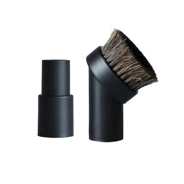 Imagem de 2 escovas de crina de cavalo, acessórios de aspirador de pó circular, adaptador de mangueira - adequado para a maioria dos acessórios de aspiradores de pó