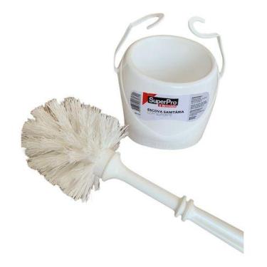 Imagem de Escova Para Limpeza De Vaso Sanitário Com Suporte Superpro
