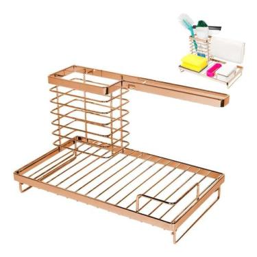 Imagem de Organizador De Pia Cozinha Multiuso Porta Esponja Detergente Sabão Rod