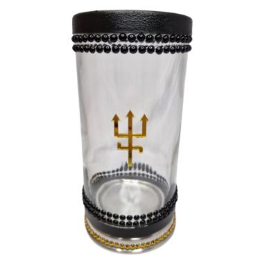 Imagem de Porta Vela 7 Dias Exu do Ouro Chama Dinheiro