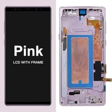 Imagem de Para Samsung Galaxy Note9 (SM-N960F/SM-N960U/SM-N960N/SM-N9600) Montagem digitalizador de tela sensível ao toque LCD com moldura, substituição de painel de vidro frontal completo de 6,4 polegadas