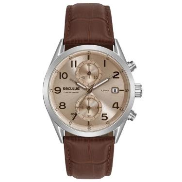 Imagem de Relógio Seculus Masculino Ref: 77338g0svnc1 Cronógrafo Prateado