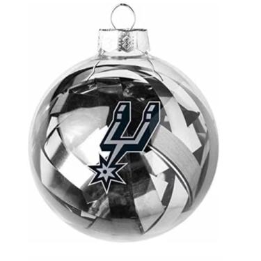 Imagem de Topperscot NBA San Antonio Spurs Ornamento grande bola de tinsel de vidro