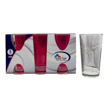 Imagem de COPO DE VIDRO VERÃO 280 ML KIT C/6 SEU LAR