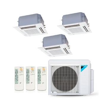 Imagem de Ar-Condicionado Multi Split Inverter Daikin 23.000 BTUs (2x Evap Cassete 4 Vias 9.000 + 1x Evap Cassete 4 Vias 18.000) Quente/Frio 220V