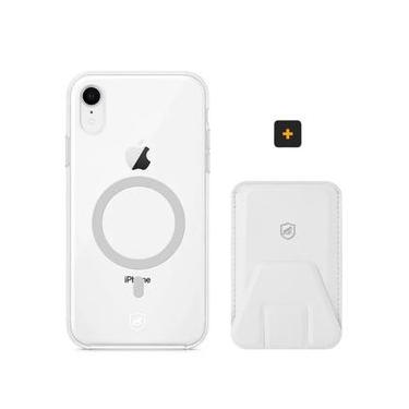 Imagem de Kit Magsafe - Capa case capinha e Carteira com Kickstand para iPhone XR - Gshield