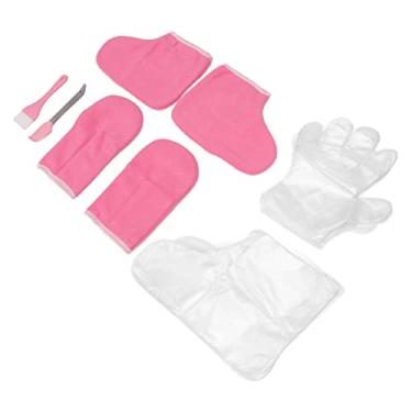 Imagem de Cryfokt Forros de Cera para Pés, Luvas Térmicas de Parafina para Absorção de Pele Delicada, Capas Descartáveis ​​para Pés para Fácil Limpeza, Luvas 100pcs Capas para 100pcs para Uso Em Spa