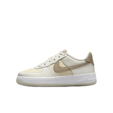 Imagem de Nike Tênis infantil Air Force 1 LV8, Vela/cáqui-coco leite branco, 18