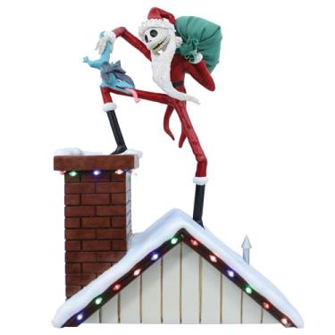 Imagem de Enesco Disney Showcase O Estranho Mundo do Papai Noel Jack em pé na chaminé Estatueta, 26 cm, multicolorido