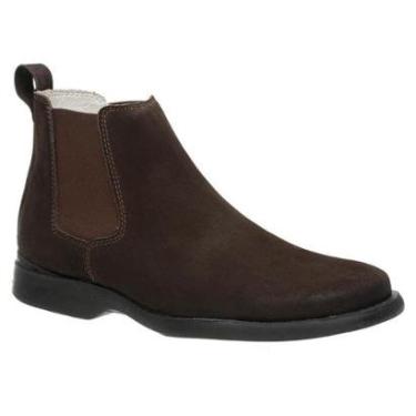 Imagem de Botina Couro Malbork Nobuck Solado Amazonas Masculina-Masculino