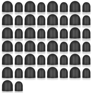 Imagem de WJIAAA 50 peças de pontas de borracha para canetas Stylus, pontas de substituição de 0,5 e 0,28 polegadas para tela sensível ao toque, macia, sem arranhões, sensibilidade e precisão nas extremidades
