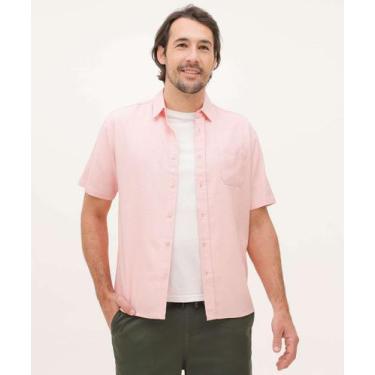 Imagem de Camisa Masculina Manga Curta MR-47008, Rosa, M