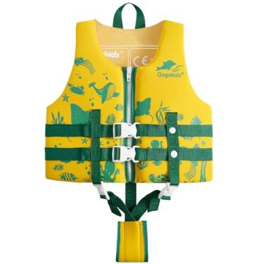 Imagem de Gogokids Colete de natação infantil, boias infantis – Jaqueta flutuante para meninos e meninas, auxílio de natação para piscina e praia, serve para 2 a 8 anos / 10 a 27 kg