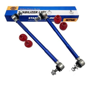 Imagem de XCPMC 300-350mm m12 Modified Rear Sway Stabilizer Bar End Link 2 Pcs Left & Right Aluminium Self Adjustable 360 Degree Swivel With Length And Angle Maintenance Vehicle C303512 300-350 Blue