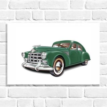 Imagem de Quadro Decorativo Carro Verde - Arte Aqui, 15x20cm