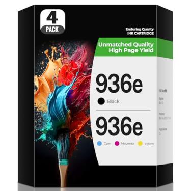 Imagem de Gaiyeep Tuny Cartuchos de tinta 936e 936XL OfficeJet Pro 9125 9135 9730 compatíveis com tinta HP 936 XL 936 e 936e OfficeJet Pro 9135 9125 9110 formato amplo 9730 9122 9128 9130b 91110 Impressoras 0b