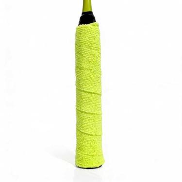 Imagem de Aderência para raquete de tênis, fita de alça de toalha de badminton, absorvente de suor, raquete de tênis, alça de vara de pesca (verde fluorescente)