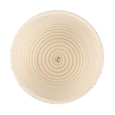 Imagem de Generic Cesta Redonda de Massa de Pão de Cana, Estilo Europeu Saudável para Chefs, Cesta de Pão de Vime Artesanal para Cozinha Familiar 7,09 X 3,54 pol. (18 * 9cm)