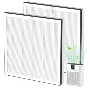 Imagem de Filtro de substituição AP2410 compatível com purificador de ar DBFIT AP2410, filtro de ar HEPA e filtro de carvão ativado para poeira, animais de estimação, fumaça de pólen, pacote com 2
