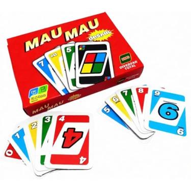 Imagem de Jogo de Cartas Mau Mau (Unitário) | Baralho Infantil com 54 Cartas em Papel | Ideal para Crianças +7 Anos, Lembrancinhas, Festas, Prendas e Jogos em Família