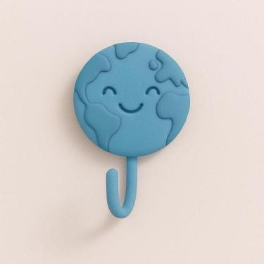 Imagem de Gancho Adesivo Suporte Parede Toalha Rosto Porta Chaves Objetos Bolsas