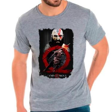 Imagem de Camiseta kratos god of war games jogos camisa masculina lançamento 01 
