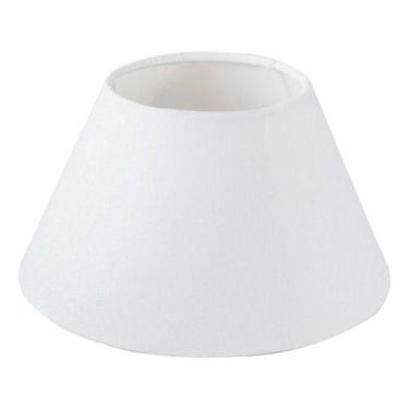Imagem de Cúpula de Abajur luminária 24x20x34cm Tecido Algodão Soquete Nacional 