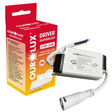 Imagem de Driver Led Reator Fonte Para Plafon Painel 21w A 24W Bivolt - Ourolux
