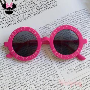 Imagem de Óculos De Sol Infantil Carta Redondo Retrô Kids Cor:Roxo - Ninipink St