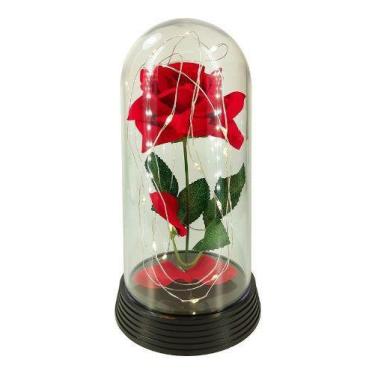 Imagem de Luminária A Bela E A Fera A Rosa Encantada Luzes De Fada G - Loja Amor