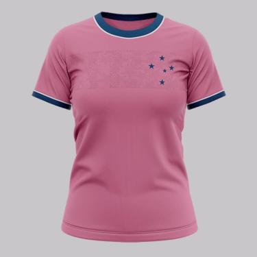Imagem de Camisa Cruzeiro Copas Feminina Rosa-Feminino