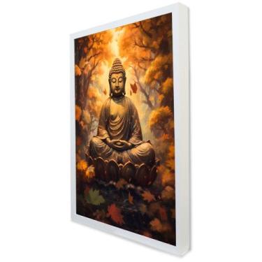 Imagem de Quadro Decorativo Buda o Despertar em Moldura Caixa - TaColado, 80 x 1