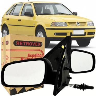 Imagem de Par Retrovisor Gol Parati G3 G4 99/14 Com Controle 4 Portas - Congratu