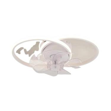 Imagem de Ventilador De Teto LED Inteligente Com Luz, Controle Remoto E APP, Sil