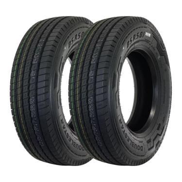 Imagem de Kit 2 Pneus DoubleStar Aro 17,5 235/75R17,5 DSRS01 18 Lonas 143/141J Liso