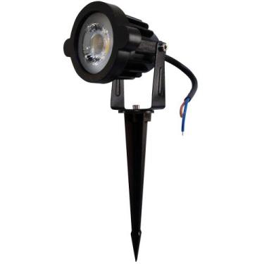 Imagem de Kit 10 espeto de jardim led 5w branco frio 6500k ip65 corpo plastico g