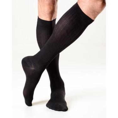 Imagem de Meia de Compressão Masculina Sigvaris Actitud 3/4 15-20 mmHg, M, Preto