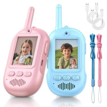 Imagem de Walkie Talkies Rxtwd 2 Unidades Recarregáveis com Vídeo para Crianças