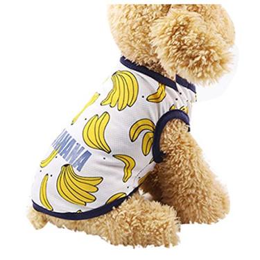 Imagem de Camiseta para animais de estimação Colete para cães Roupas de pelúcia Gato Cachorro Camisetas Estampa de frutas e banana de morango